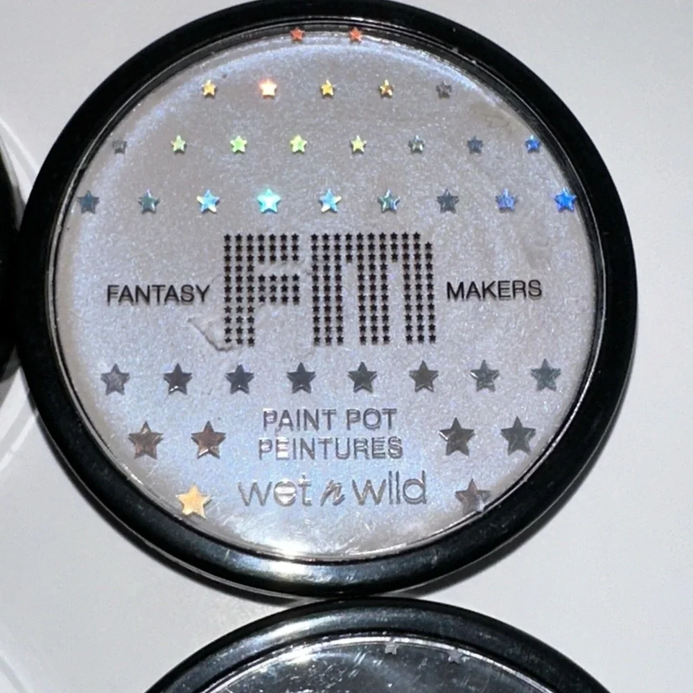 Wet n Wild Fantasy Makers Paint Pot 4pc Set Black White Red Iridescent Makeup
